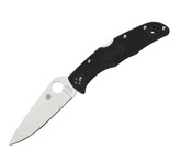 Spyderco Endura 4 Lightweight FRN Flat Ground Plain Edge Black Folding Knife