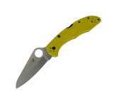 Spyderco Salt 2 Yellow FRN H-1 Plain Edge Folding Knife