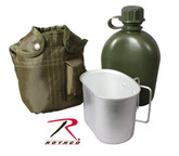 Rothco 3pc Canteen Kit with Cover and Aluminum Cup