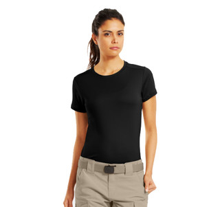  Under Armour Women's UA Tactical Heatgear T-Shirt (1235249) A slimmer athletic cut that delivers better mobility by eliminating the bulk of extra fabric.