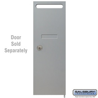 Vertical mailbox replacement door w/ incoming mail slot 5.5Wx16.25Hx.125D