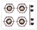 Cooktop, Gas, 24" White by Brown