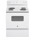 Range, Electric coil, 30" White by GE