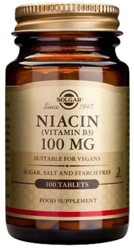 Solgar Niacin Vitamin B3 100 Mg Tablets 100