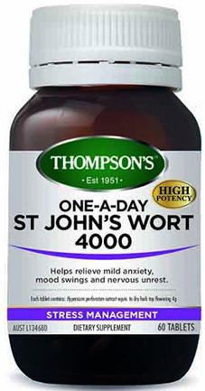 Thompson S St John S Wort One A Day 4000mg Tablets 60