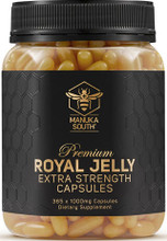 Each capsule contains 1000mg Royal Jelly (as equivalent to 1.1% 10-HDA)