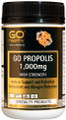 Each softgel capsule contains 1000mg Propolis (ext. equiv. to fresh)