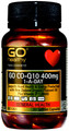 Each Softgel Capsule Contains 400mg Co-Enzyme Q10 Plus Organic New Zealand Flaxseed Oil and Vitamin D3 (cholecalciferol)