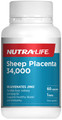 Contains Sheep Placenta equivalent to 34,000mg Plus Vitamin D3 1000iu per Capsule