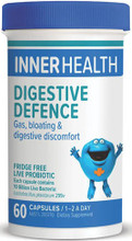 Contains Evidence Based Live Probiotic for Gas, Bloating and Digestive Discomfort, which are not required to be kept in the fridge