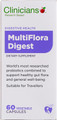 Clinicians Multiflora Digest is a clinically researched probiotic that does not  require refrigeration, containing Lactobacillus Rhamnosus GG and Bifidobacterium Animalis BB-12