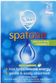 Spatone Apple contains naturally occurring, iron-rich water from the mountains of Snowdonia, Wales, plus added Vitamin C (ascorbic acid) to aid absorption, with a delicious apple flavour.