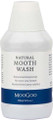 MooGoo Natural Moothwash is formulated with safe and natural ingredients including natural antibacterials to help to rinse away food missed by brushing, fight cavity-causing critters, and freshen your breath.