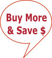 Every time you buy more than one product from us you'll save money per item - the more you buy the more you save.