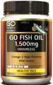 Go Fish Oil 1,500mg Odourless Omega 3 High Potency Wild Source 420 = New Zealand Only