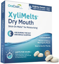 XyliMelts utilize adhering disc technology to slowly release 550 mg of xylitol, which is most effective when continuously released and lingers in the mouth, especially when used while sleeping when saliva flow is lowest