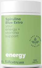 Lifestream Spirulina Blue Extra contains high Phycocyanin, a powerful blue protein pigment which increases the bio-availability of nutrients for better absorption, and has potent antioxidant activity and immune function support