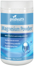 Goodhealth Organic Magnesium powder contains a high dose of 350mg magnesium per serve to soothe muscle tension, support quality sleep, pre-menstrual health, heart health and bone health
