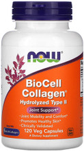 NOW Biocell Collagen is a patented, pre-digested complex from chicken sternal cartilage has natural hydrolyzed collagen and other naturally occurring elements of healthy connective tissues, including chondroitin and hyaluronic acid.