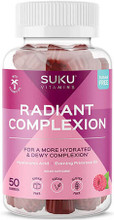 SUKU Radiant Complexion Gummies are loaded with evening primrose oil and hyaluronic acid, as well as a suite of skin-saving antioxidant vitamins and minerals uniquely formulated to help you maintain a healthier and more radiant looking skin