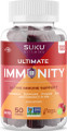 SUKU Ultimate Immunity Gummies are potent little immunity gummies, packed with immune-saving antioxidants including elderberry, echinacea, propolis, and vitamins and minerals to support immune function and cold symptoms relief, and symptoms of upper respiratory tract infections.