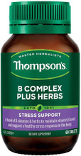 Thompson's B Complex Plus Herbs contains a comprehensive range of B vitamins alongside valuable co-factors and specific herbs to support the nervous system and the stress response.