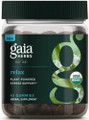 Gaia Herbs Relax Gummies provides plant-powered stress support containing Holy Basil, Passionfruit and Lemon Balm for times of emotional overload to calm the mind and body.