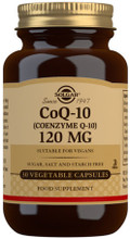 Solgar CoQ-10 (Coenzyme Q-10) 120mg Vegetable Capsules provides ubiquinone in a daily dose of 1 vegetable capsule a day.