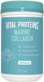 Vital Proteins Marine Collagen contains 12g of collagen peptides per serving and is made from the scales of fresh, non-GMO Certified, wild-caught cod.