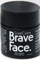 Brave Face LiveCalm is formulated with adaptogenic herbs Ashwagandha, Holy Basil and Rosemary to soothe the nervous system and manage long-term stress