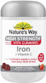 Nature's Way High Strength Iron is specifically formulated to help support iron levels in the body, when dietary intake is inadequate.