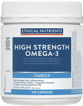 Ethical Nutrients High Strength Omega-3 Capsules are Sourced from Oily Cold-Water Fish, and Formulated with a Natural Citrus Berry Flavour to Ensure No After-Taste