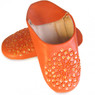 Orange Beaded Slippers