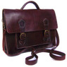 Handmade Leather Briefcase in Chocolate