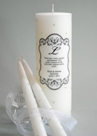Swarovski Crystal Victorian Wedding Unity Candles