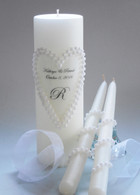 Pearl Strands Wedding Unity Candles
