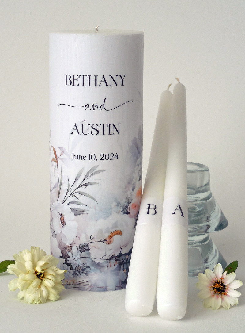 Wedding candle, good baptismal candle