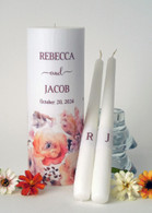 Boho Terracotta Autumn Wedding Unity Candle Set