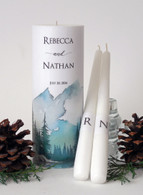 Rocky Mountain Wedding Unity Candle Set