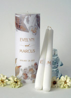 Boho Gold Leaf Wedding Unity Candle Set