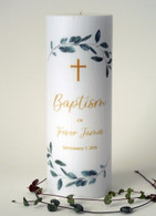 Christian Baptism Candle - 3x8