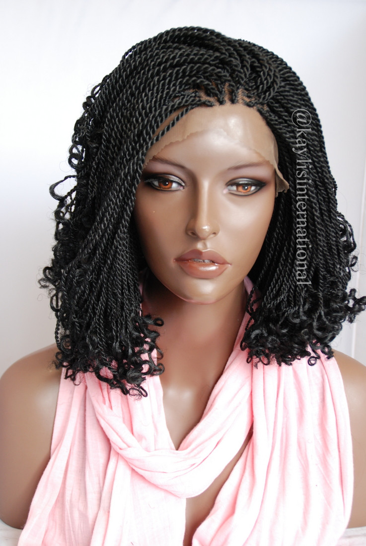 Fully Hand Braided Cornrow Lace Front Wig Helena Color 1 In 14 Kaylis International