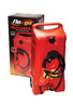 Scepter (Canada) DuraMax Flo 53 Litres Red HDPE Plastic (Petrol/Diesel) Short Jerry Can with Wheel and Siphon Nozzle