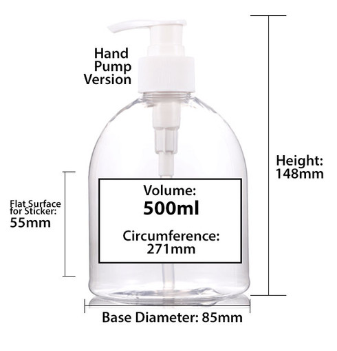Download 500ml PET Plastic Bottle w Hand Pump Dispenser (Bulk ... Yellowimages Mockups