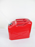 10 Litres Red Metal Fuel (Petrol/Diesel) Jerry Can with plastic spout attached