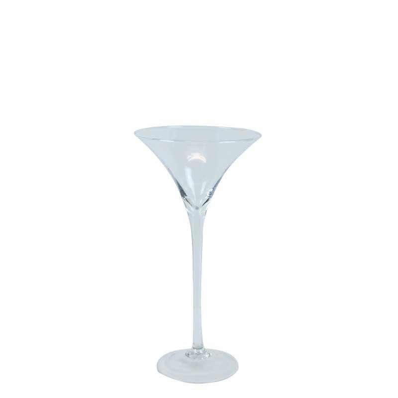 Martini Vase 20 X 40cm Glass Floral