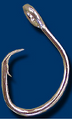 Mustad Curved Point Offset Hooks,39965DT, 14/0, Box of 25
