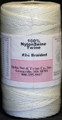 White Braided Nylon Twine; Size 24; approx. 700 ft/lb; 1 pound spool