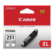 Canon 6452B001 (CLI-251XL) High Yield Gray Ink Cartridge Original Genuine OEM