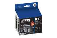 Epson T097120-D2 Black Ink Cartridge 2-pack Original Genuine OEM